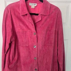 David Dart Vintage pink suede jacket‎ Size L